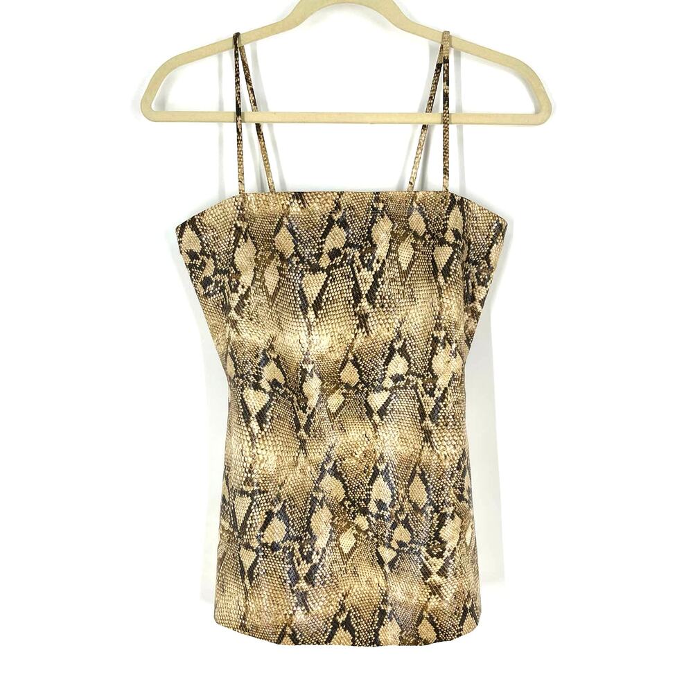 Snake Skin Print Tank Cami Women's Size Small Lovely Day